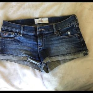 Hollister cuffed denim shorts
